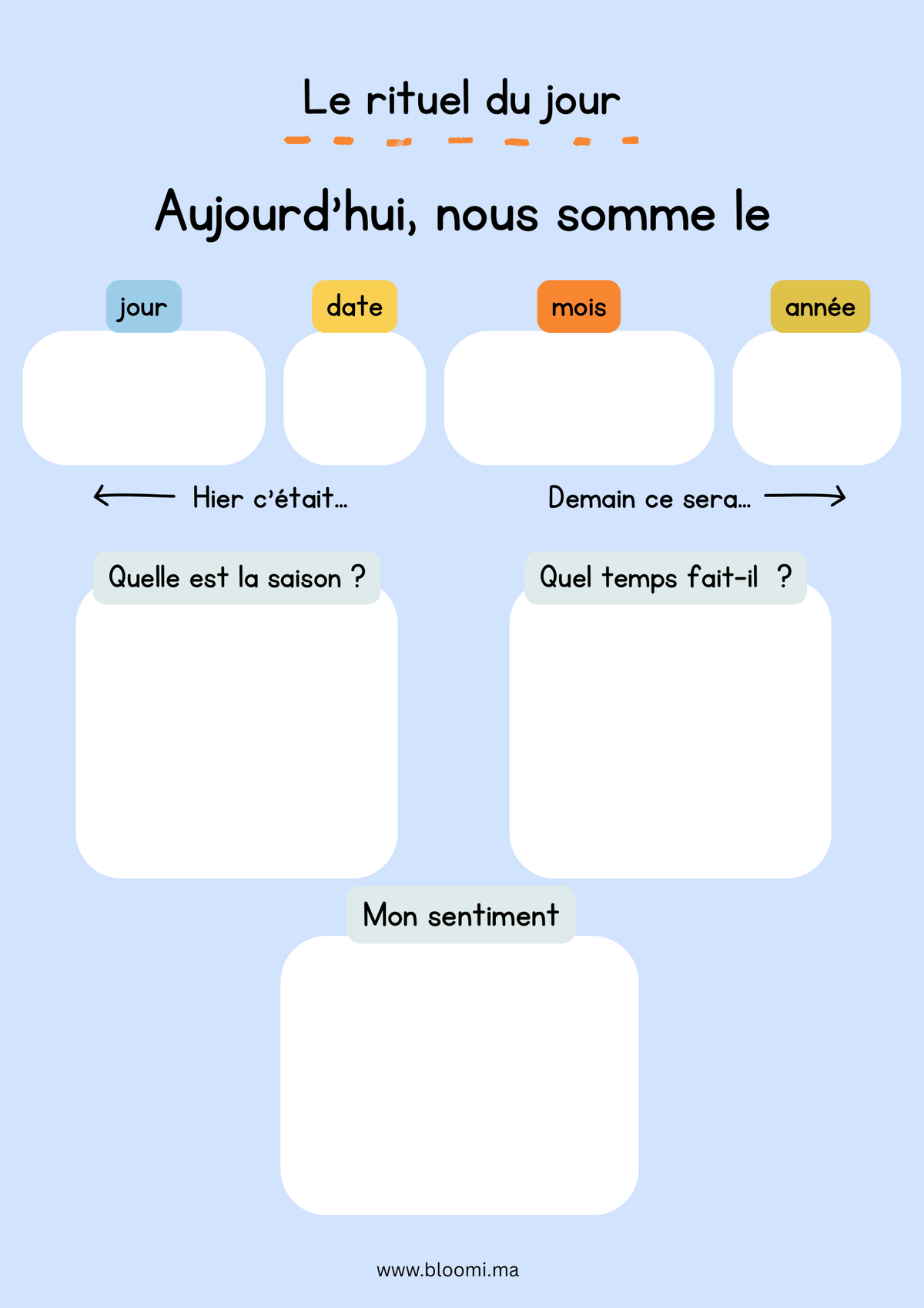 Affiche – Le rituel du jour
