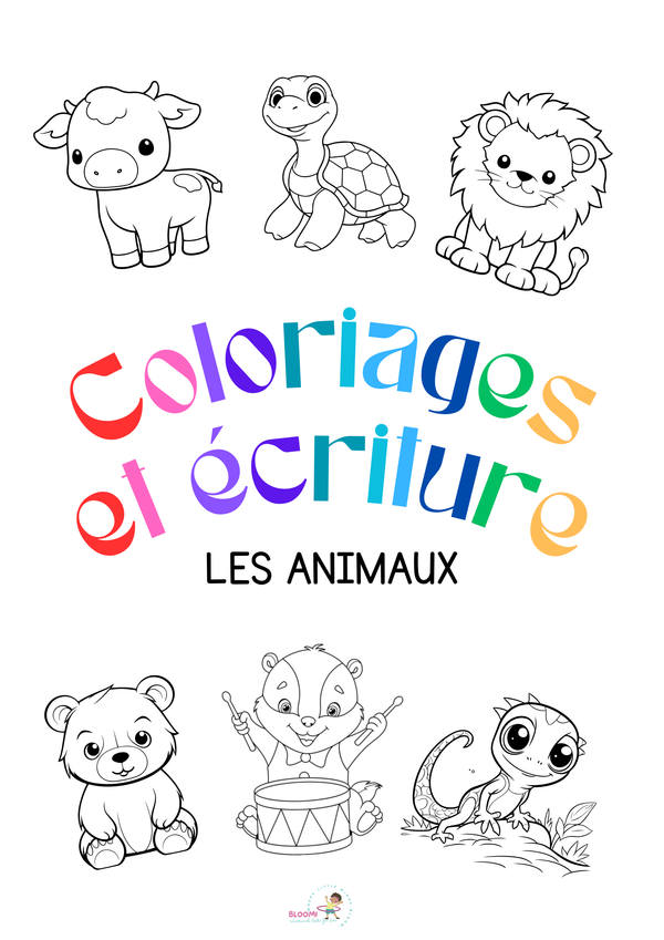 Cahier de coloriage – Les animaux (dès 3 ans)