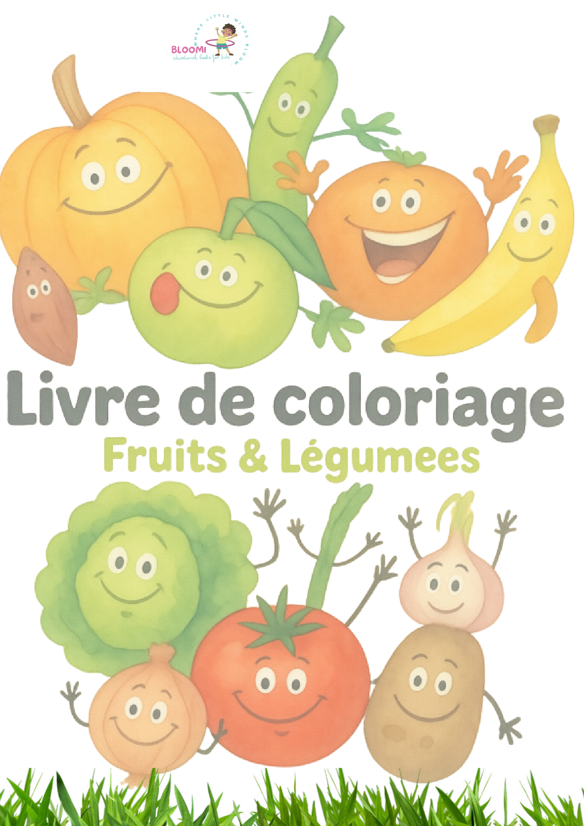 Cahier de coloriage – Fruits et légumes (–24 mois)