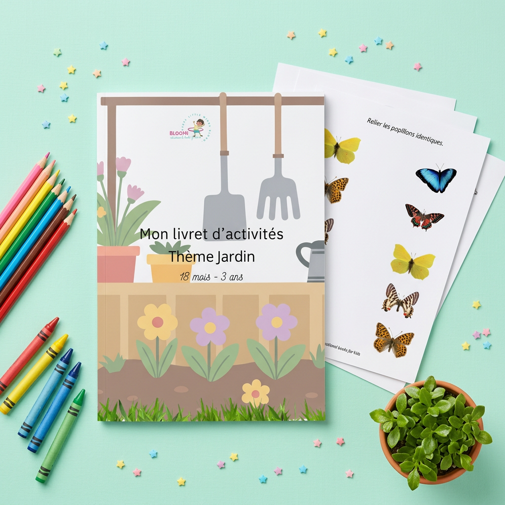 Livret d'activités – Thème Jardin (18 mois – 3 ans)