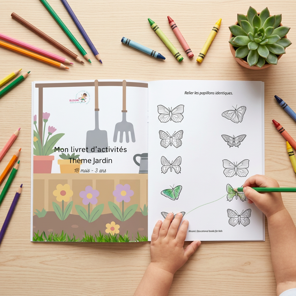 Livret d'activités – Thème Jardin (18 mois – 3 ans)