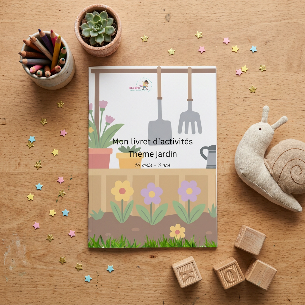 Livret d'activités – Thème Jardin (18 mois – 3 ans)
