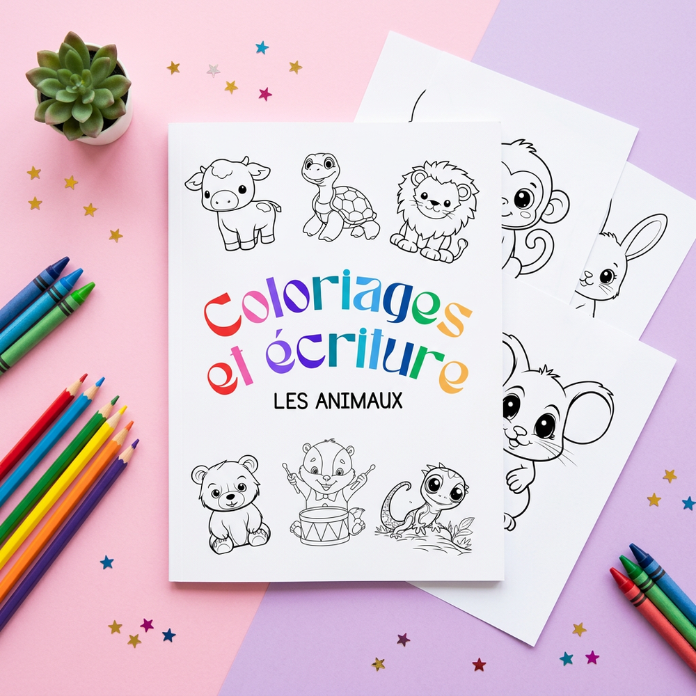 Cahier de coloriage – Les animaux (dès 3 ans)