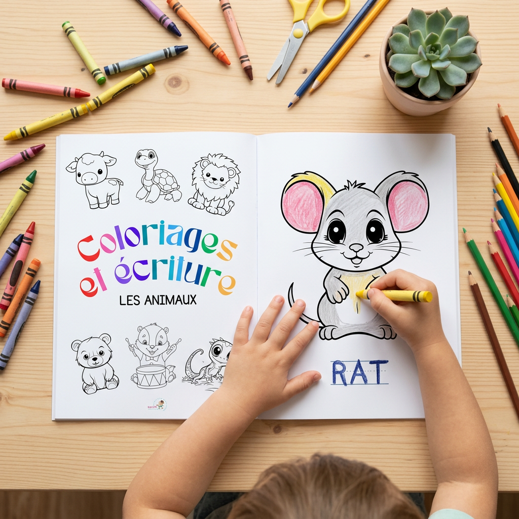 Cahier de coloriage – Les animaux (dès 3 ans)